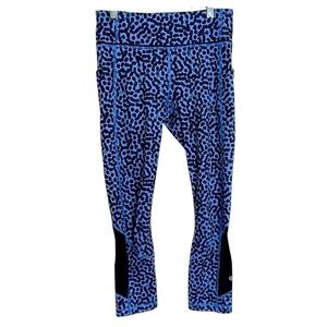 LULULEMON Pace Rival Crop Ace Spot Lullaby Black Size 4